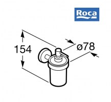 DOSIFICADOR JABON MURAL TWIN ROCA